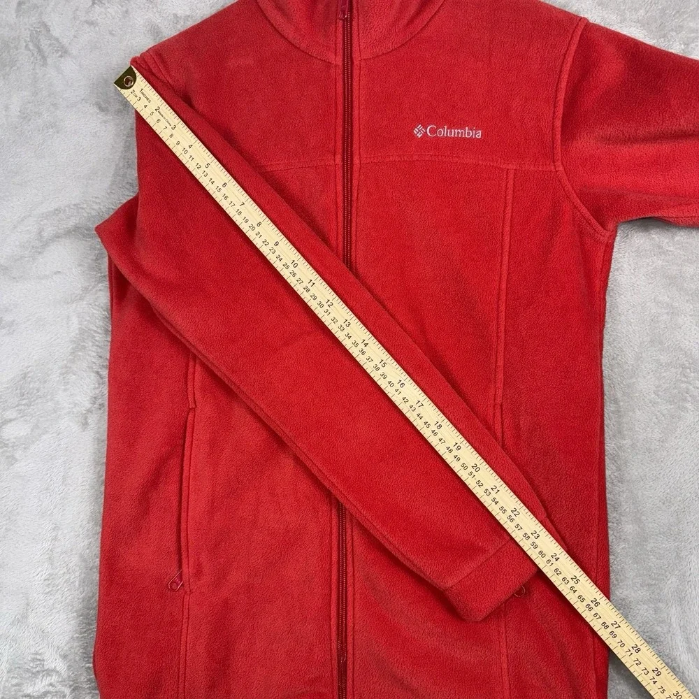 Columbia Fleece Jacket Red Full Zip Outdoor Boys  Size Extra‎ Large